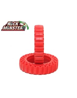 Inserts de pneu Boom Racing Rock Monster RED en silicone 90 x 21 mm pour Landy Classic