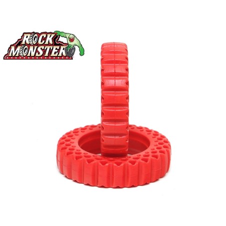 Inserts de pneu Boom Racing Rock Monster RED en silicone 90 x 21 mm pour Landy Classic