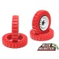 Inserts de pneu Boom Racing Rock Monster RED en silicone 90 x 21 mm pour Landy Classic
