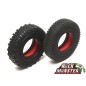 Inserts de pneu Boom Racing Rock Monster RED en silicone 90 x 21 mm pour Landy Classic
