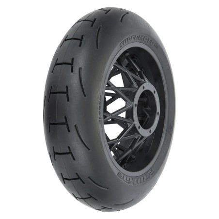 Proline Pneus Supermoto V2 S3 + Jante Arrière Noir PROMOTO-SM PRO1024510