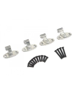 Ensemble de charnières de hayon en métal Boom Racing BRX02323S, finition brute pour BRX02 109