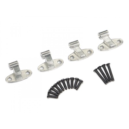 Ensemble de charnières de hayon en métal Boom Racing BRX02323S, finition brute pour BRX02 109