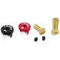 T-Work's Connectiques Long Pk Or 5mm + Caches (4Pcs) EA-040-5RB-L