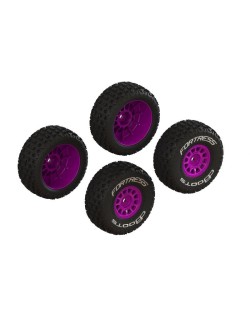 ARA-1570 - ARA1570 dBoots 'FORTRESS' Glued Tire Set Purple (2 Pairs)