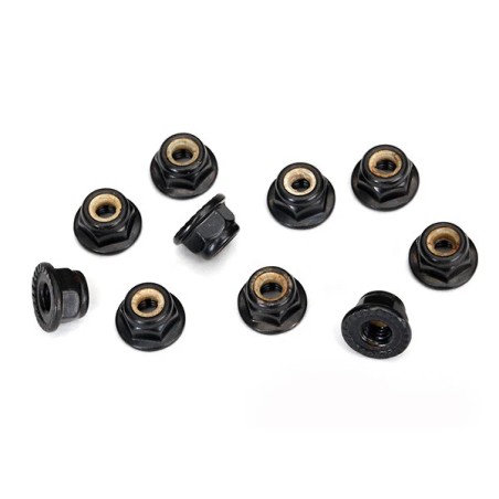 Traxxas Ecrous nylstop 4mm Noir (x10) 8347