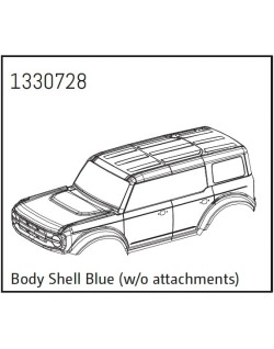 Carrosserie bleue (sans accessoires) - BronX -  1330728