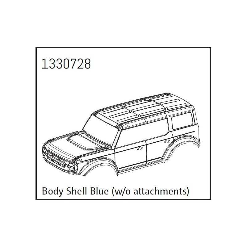 Carrosserie bleue (sans accessoires) - BronX -  1330728