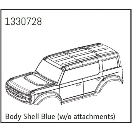 Carrosserie bleue (sans accessoires) - BronX -  1330728