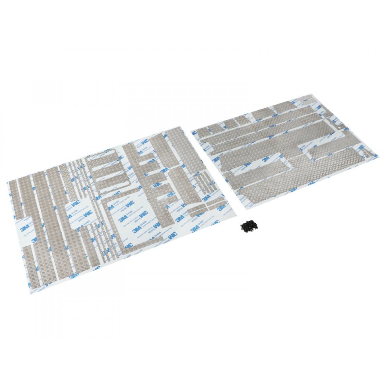 plaques diamantées en acier inoxydable Boom Racing BRX02372S KUDU™ pour Land Rover® série 109 (lit arrière)