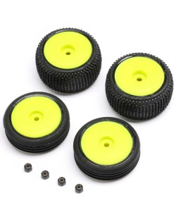 LOSI Set de roue Avant et Arrière + Ecrous (4Pcs) Micro-B
