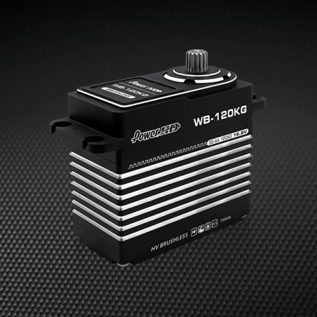 Servomoteur Power HD WB-120KG 12,6 V Boîtier aluminium MG 120 kg/0,10 s (grande échelle)