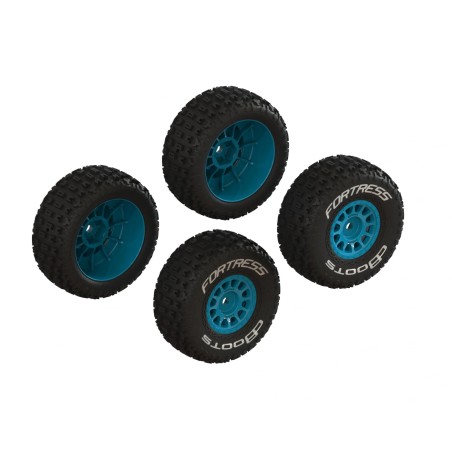 Arrma Roues dBoots Fortress Bleu (x4) Mojave Grom ARA1571