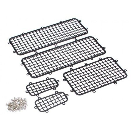 Team Raffee TRC/302320 Grille de protection de vitre latérale en acier inoxydable 1 jeu pour Traxxas TRX-4