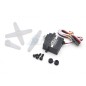 JX Servo High Voltage Mini Servo Waterproof Core Metal Gear 4.5KG 0.08s @ 8.4V for TRX4 BRX01