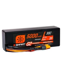 Spektrum Accu lipo Smart G2 3S 11.1v 5000mah 30C Hard Case IC3