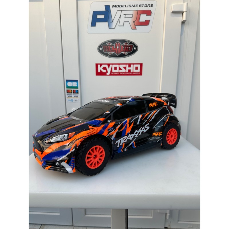 Traxxas Fiesta ST Rally Occasion VXL TSM RTR 74276-4