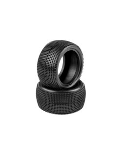 Pneus TT 1/10 arrière 2WD/4WD Carpet - 101 (2) - HUDY - 816101