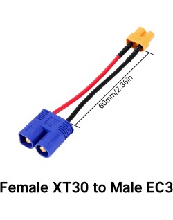 XT30 Femelle vers EC3 Male