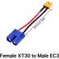 XT30 Femelle vers EC3 Male