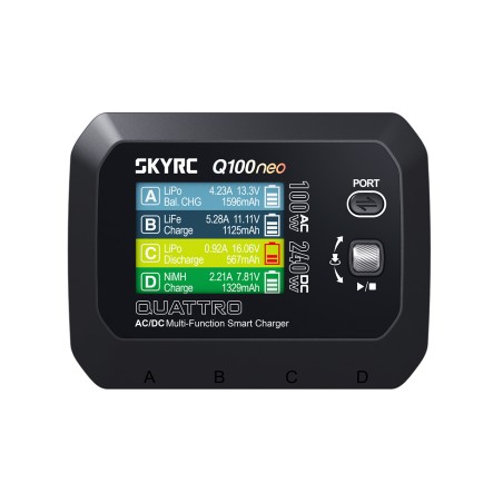 Chargeur secteur SkyRC Q100 Neo LiPo 1-4S 6A 100W
