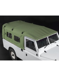 capote intégrale Boom Racing KUDU™ en toile avec arceau et fenêtres latérales (vert) pour Land Rover Series 109 (BRX02 109)