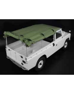 capote intégrale Boom Racing KUDU™ en toile avec arceau et fenêtres latérales (vert) pour Land Rover Series 109 (BRX02 109)