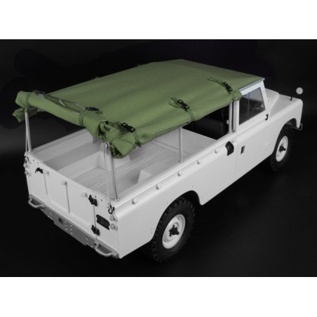 capote intégrale Boom Racing KUDU™ en toile avec arceau et fenêtres latérales (vert) pour Land Rover Series 109 (BRX02 109)