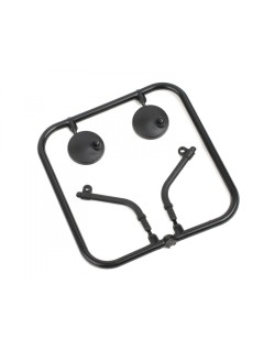 Rétroviseurs latéraux en caoutchouc Boom Racing BRX02347 pour Land Rover Series II pour BRX02 88