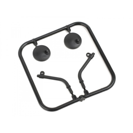 Rétroviseurs latéraux en caoutchouc Boom Racing BRX02347 pour Land Rover Series II pour BRX02 88