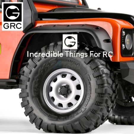 Jante Beadlock en métal GRC 1.9 G10 (2) Blanche