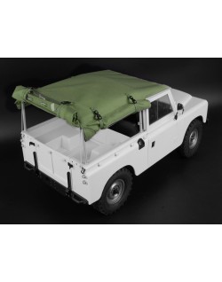 Capote Boom Racing KUDU™ en toile avec arceau et fenêtres latérales (vert) pour Land Rover Series 88 (BRX02 88)