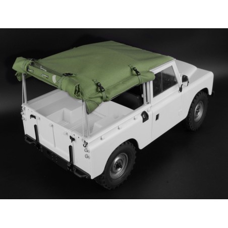 Capote Boom Racing KUDU™ en toile avec arceau et fenêtres latérales (vert) pour Land Rover Series 88 (BRX02 88)
