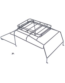 Porte-bagages métallique Team Raffee Co. Adventure avec plateau pour pick-up Team Raffee Co. Defender D110 (TRC-D110)