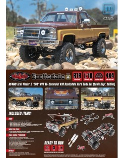 Trail Finder 2 LWB RTR avec Chevrolet K10 Scottsdale HardBody RC4WD (Édition Scale Dept.)
