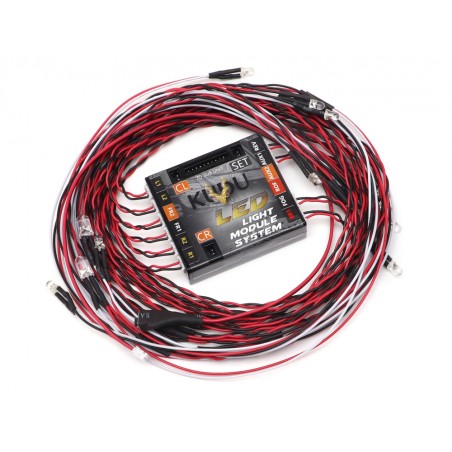 Système de modules d'éclairage LED Boom Racing KUDU™ pour BRX02 TRC D110 4x4 / 6x6 pour BRX02