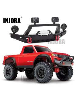 Pare-chocs avant en métal INJORA avec éclairage LED pour Traxxas TRX-4 Sport 82024-4