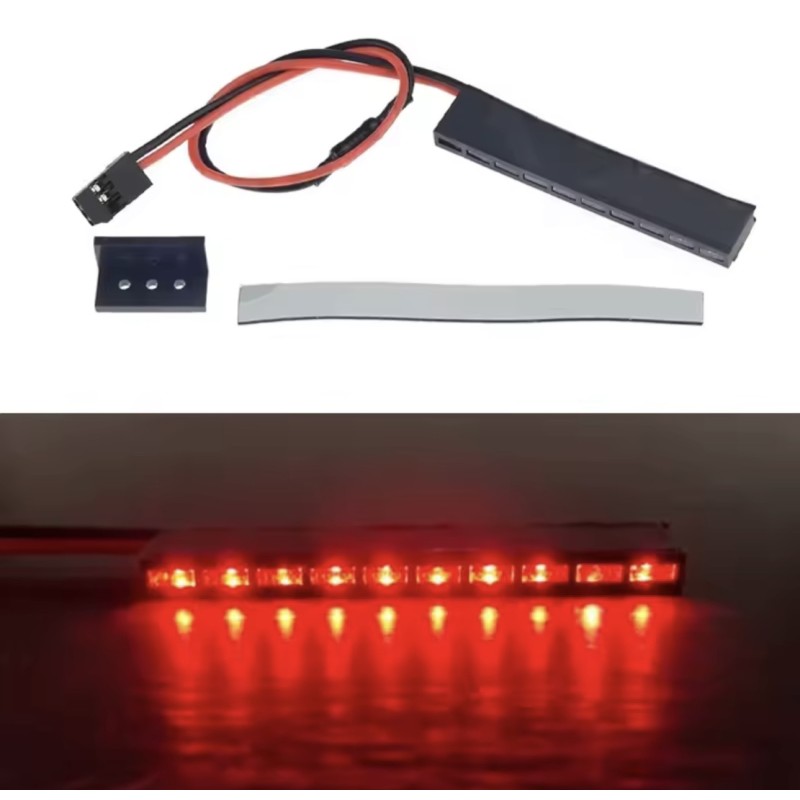 Feu arrière stop rouge led 62mm - FAS62M