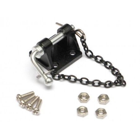 Boom Racing BRQ90135 Crochet de remorquage en métal pour chenilleur 1/10 - 1 set