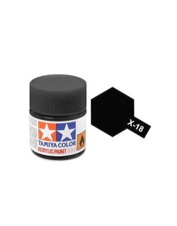 Tamiya Peinture Mini X18 Noir Satiné Brillant 81518