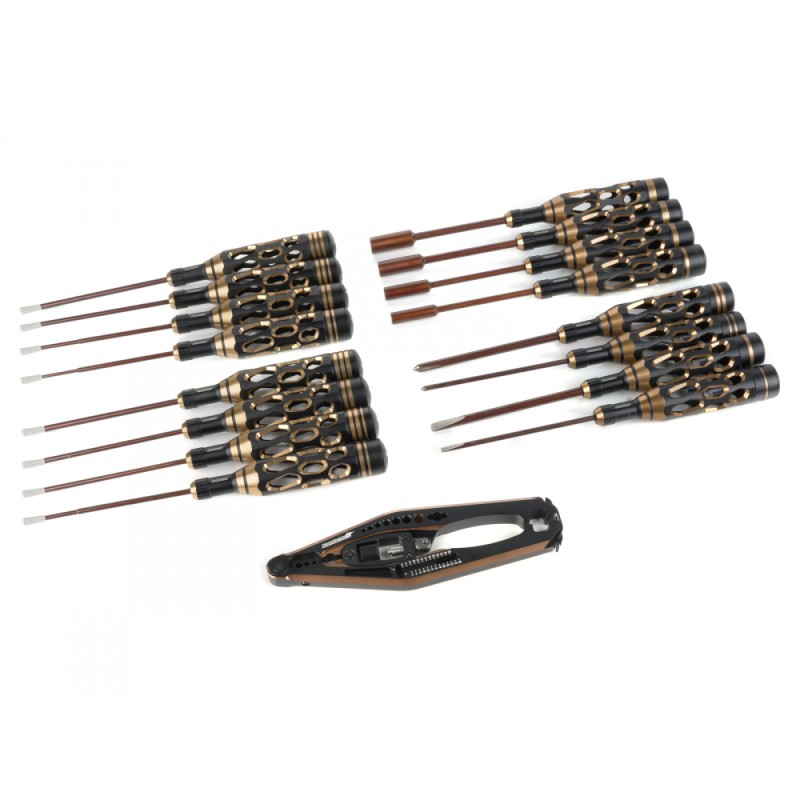 Coffret d'outils Boom Racing KUDU™ (17 pièces) + sac de transport Coffret d'outils Boom Racing KUDU™ (17 pièces) + sac de transport