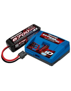 Traxxas Chargeur EZ-Peak Plus 4S 2981G + Lipo 14.8V 6700mAh 2890X