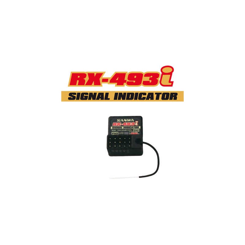 Récepteur Sanwa RX493i 4 voies FH5 SXR Waterproof antenne externe