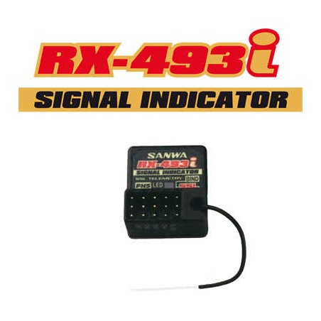 Récepteur Sanwa RX493i 4 voies FH5 SXR Waterproof antenne externe