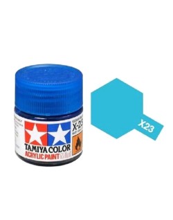 Tamiya Peinture Mini X23 Bleu transparent Brillant 81523