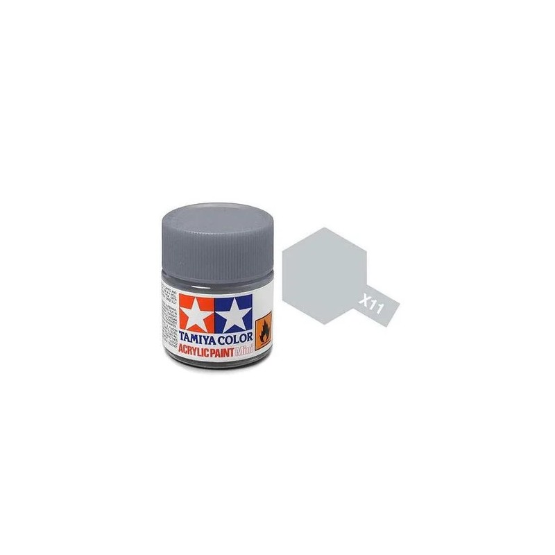Tamiya Peinture Mini X11 Chrome Argent Brillant 81511