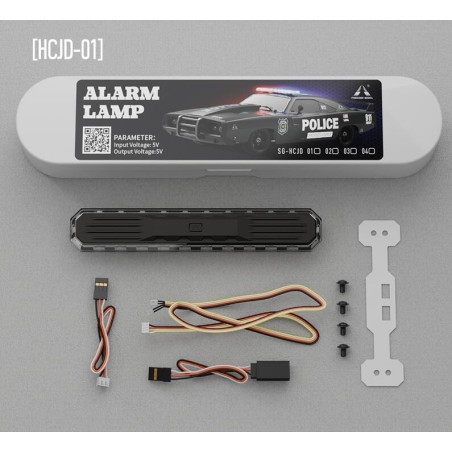 ALARM LAMP 5V SG-HCJD Radiant Police Lights with 7 Colors and 12 modes for RC Car