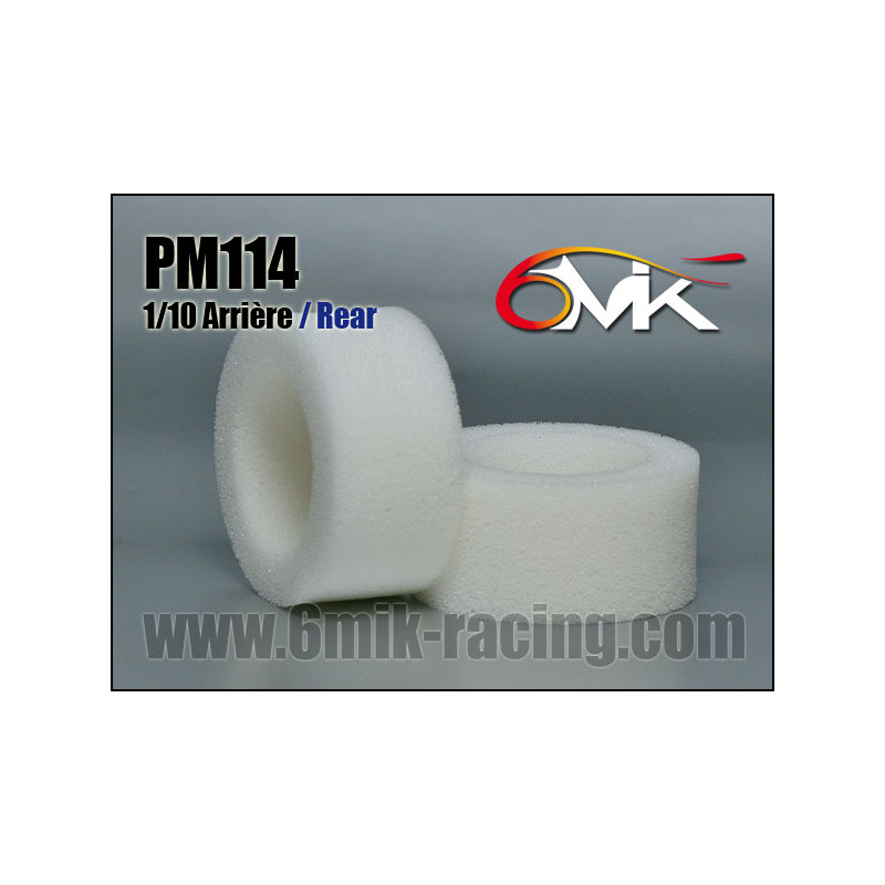 Mousses de pneus arrières 1/10e Buggy (2) 6-MIK - PM114
