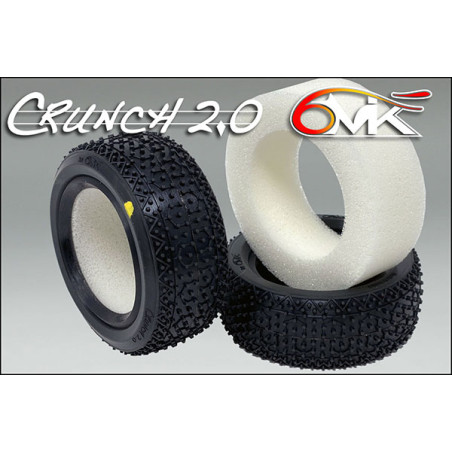 6MIK - Pneus avant « Crunch2.0 » + Insert de gazon artificiel Purple 4x4 (2)