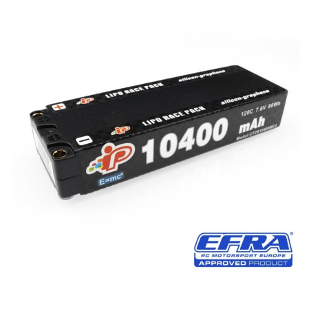 Batterie LiHV Intellect MC4 10400mAh 120C 7,6V longue autonomie en graphène